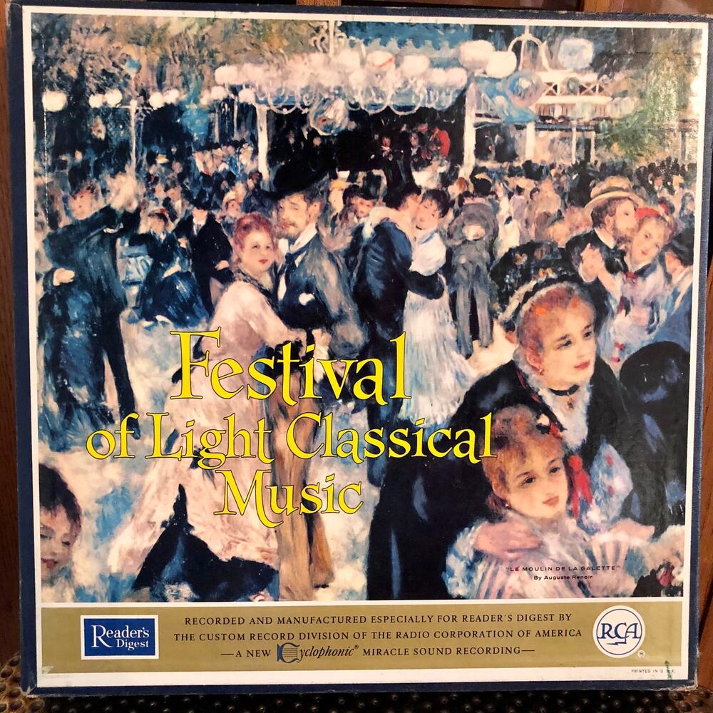 Reader's Digest Festival of Light Classical Music 12-LP Box Set Renoir Cover